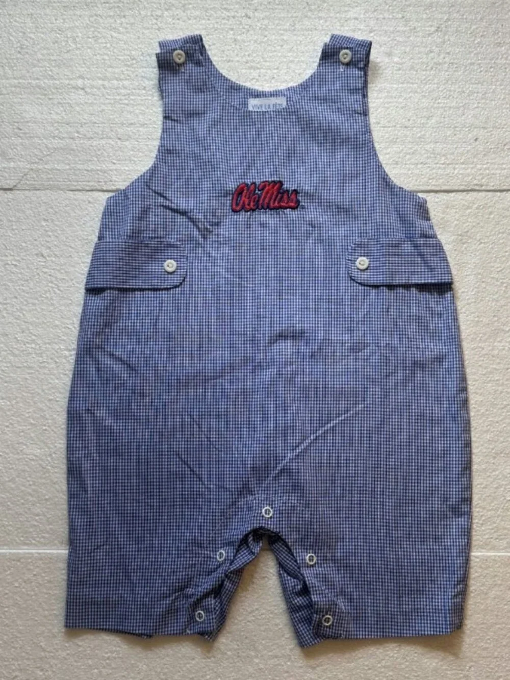 Vive La Fête Ole Miss Rebels Romper 3T